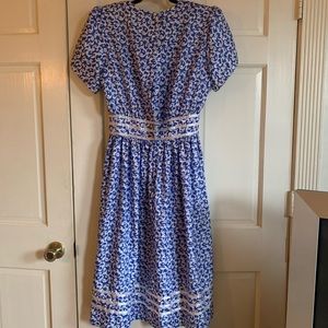 Vintage 50s paisley dress